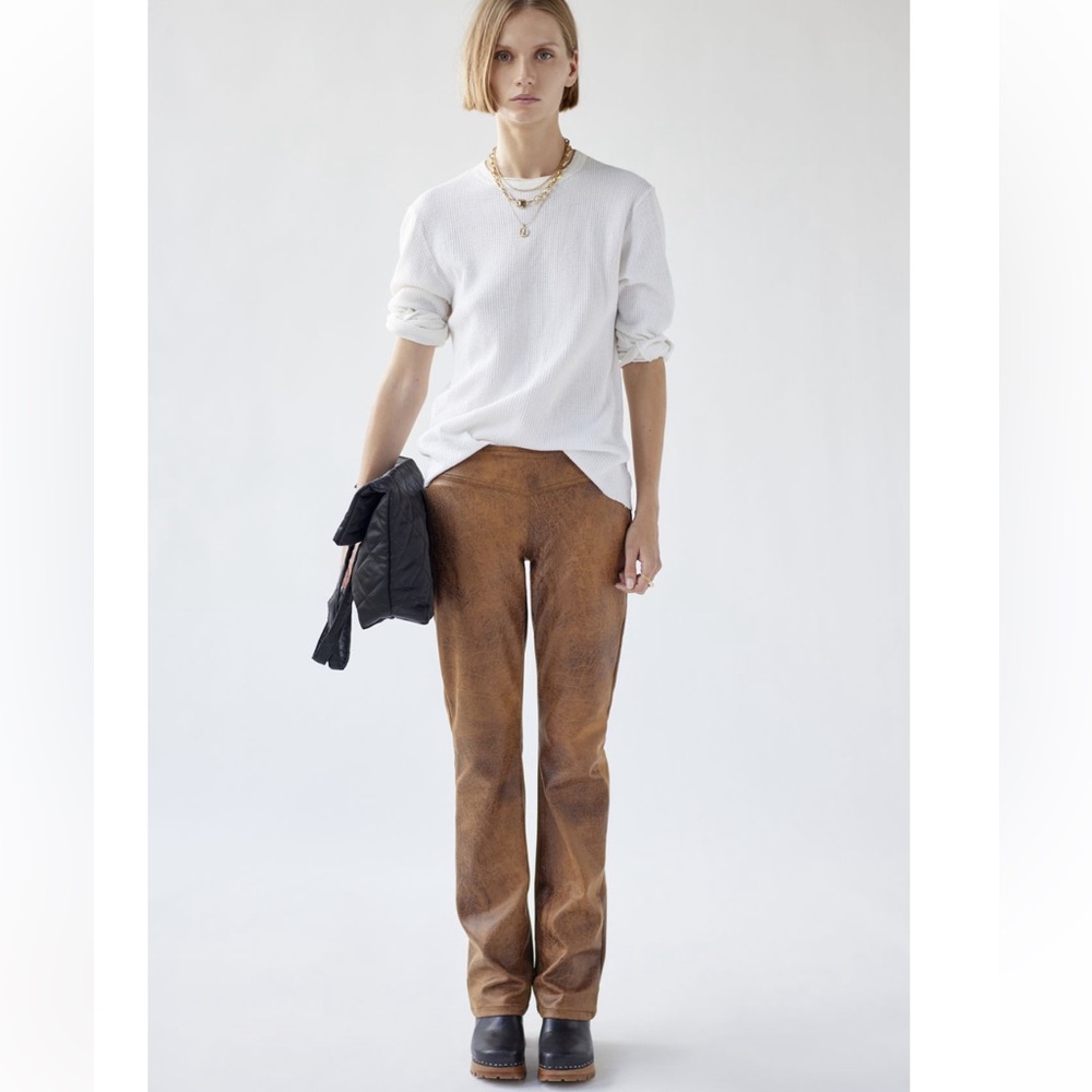 NWT UO Western Faux Suede Micro-Bootcut Pants